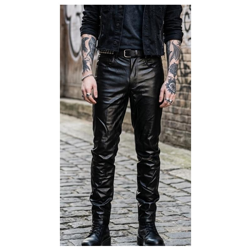 Pantalón H Biker Vinil
