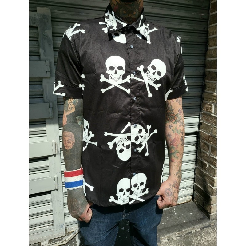 Camisa Hombre Serie Calavera Pirata