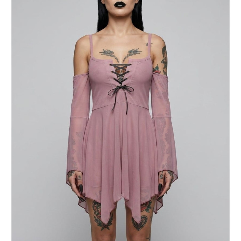 Vestido Onyx Mesh Liso